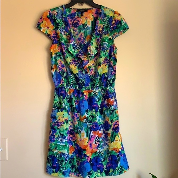 Jessica Simpson Women Ellington Floral Print Dress Size M - Picture 12 of 13